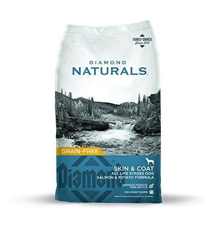 Diamond Naturals Skin & Coat Real Meat Recipe Premium Dry Dog Food With Wild Caught Salmon 30Lb