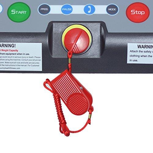 Sunny Health & Fitness SF-T7515 Smart Treadmill with Auto Incline, Sound System, Bluetooth and Phone Function