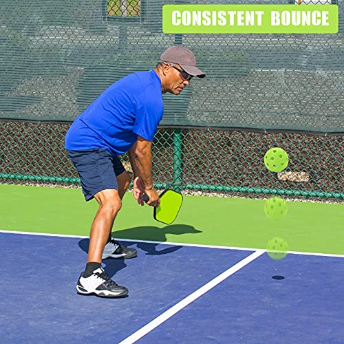 Eupboron 12 Pack Pickleball Balls Outdoor 40 Holes Training Pickle Ball