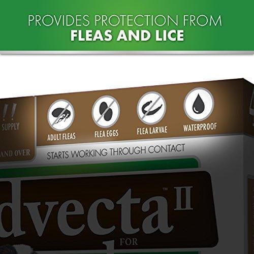 Advecta II Flea Treatment - Flea and Lice Prevention for Dogs, 4 Month Supply