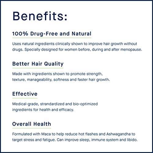 Hair Loss Thinning Supplement - Women Hair Vitamin for Thicker Healthier Hair - Core for Women Plus