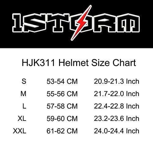 1STorm Motorcycle Full Face Helmet Skull King Matt Black + One Extra Clear Shield, Size Large (57-58 CM,22.4/22.8 Inch)