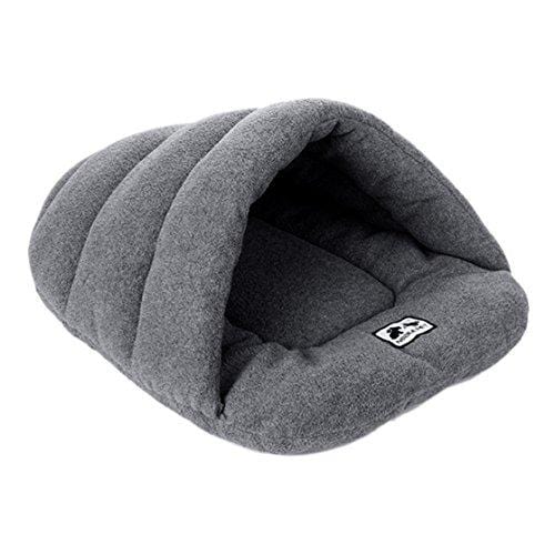 Heyuni. Pet Bed Warm House Sleeping Bag Sleep Zone For Persian Cat Or Rabbit Small Animals Shearling Bed,38X48cm,S
