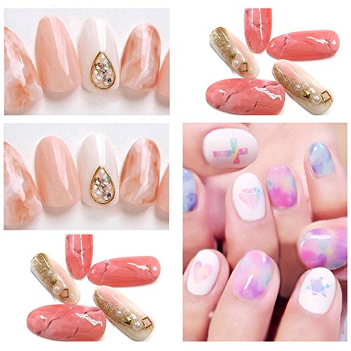 Vrenmol 2 Colors Blossom Gel Polish Soak Off UV LED White Clear Magic Blooming Gel Beautiful Flower Nail Art 0.27 fl.oz.