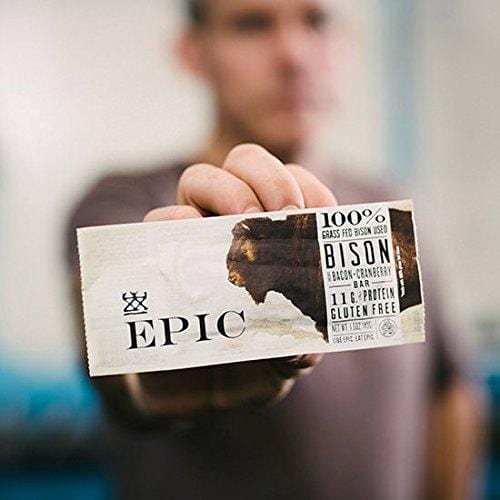 Epic Bars Variety 12 Pack - 100% Animal-Based Whole Protein, Best Kind of Jerky, Perfect For Paleo (Beef, Turkey, Salmon, Chicken, Bison, Lamb, Wild Boar) ...
