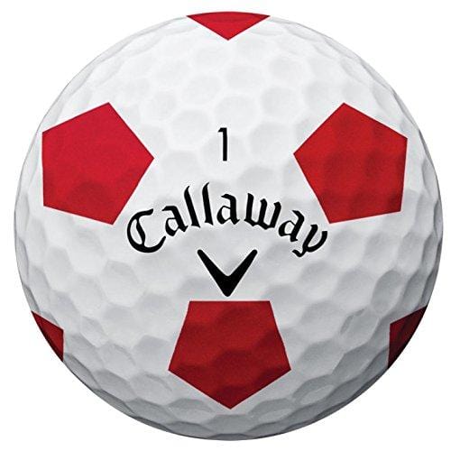 Callaway Golf Chrome Soft Truvis Golf Balls, (One Dozen), White/Red [product _type] Callaway - Ultra Pickleball - The Pickleball Paddle MegaStore