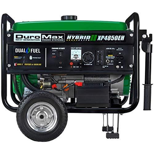 Duromax XP4850EH 3850 Running Watts/4850 Starting Watts Dual Fuel Electric Start Portable Generator