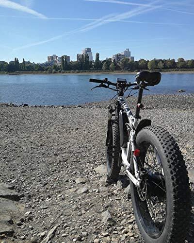 Cyrusher XF800 Fat Tire Electric Bike 1000W 48V Mens Mountain Bike Snow Ebike 26inch Bicycle Full Suspension Fork Hydraulic Brakes