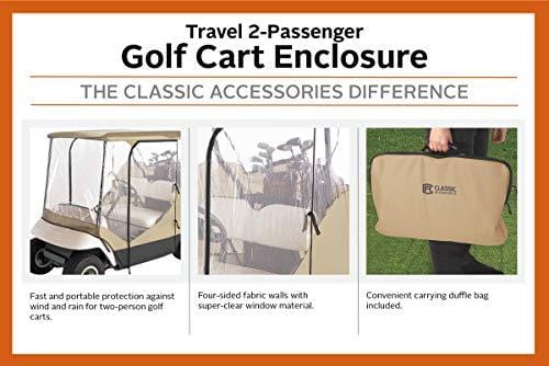 Classic Accessories Fairway Travel 4-Sided 2-Person Golf Cart Enclosure, Tan [product _type] Classic Accessories - Ultra Pickleball - The Pickleball Paddle MegaStore