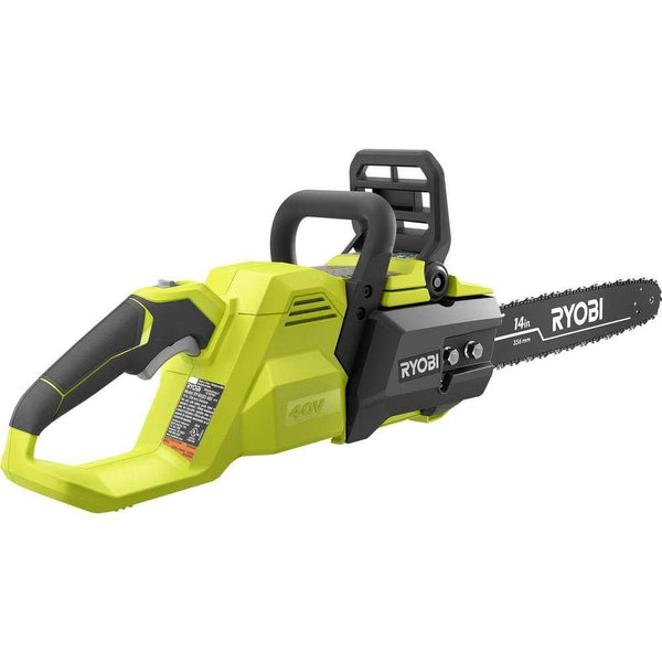 Ryobi 14 in. 40-Volt Baretool Brushless Lithium-Ion Cordless Chainsaw, 2019 Model RY40530, Li-Ion 40V, (Battery and Charger Not Included)
