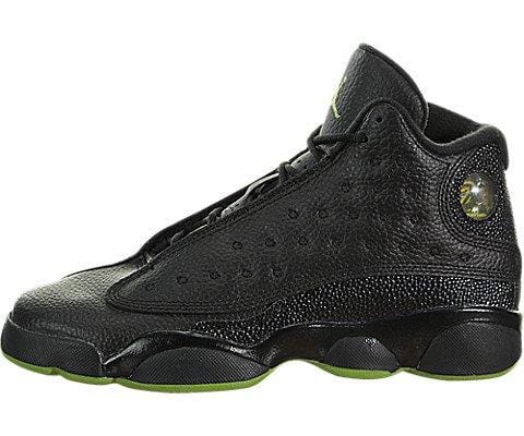 Air Jordan 13 Retro Big Kids' Basketball Shoes Black/Altitude Green 414574-042 (5.5 M US)