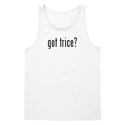 The Town Butler got Trice? - A Soft & Comfortable Men's Tank Top, White, Small