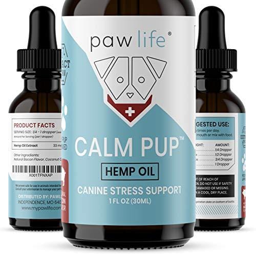Dog Calming Aid - 1000mg Hemp Oil for Dogs - Calming Extract for Stress and Anxiety Support - Omega 3 and 6 Fatty Acids - Hip and Joint Pain Support for Dogs - 1oz