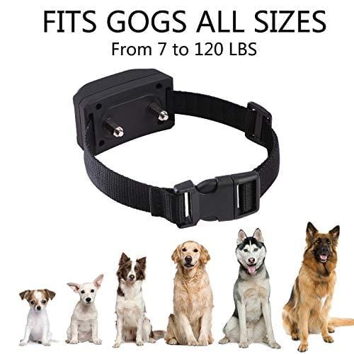 GUANGZIYI Anti Bark Collar for Small, Medium, Large Dogs - Bark Shock Collar Device to Stop,Stop Dogs Barking Fast/Vibration/Control Barking/Adjustable Collar [2019 Newest Automatic ]（Black）