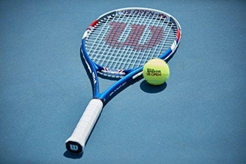 Wilson US Open Strung Tennis Racquet, 4 1/4-Inch, Blue/Gray