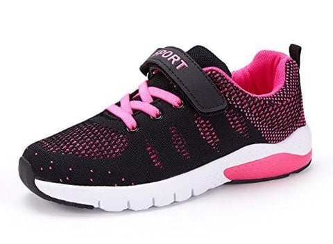 Caitin Kids Running Tennis Shoes Lightweight Casual Walking Sneakers for Boys and Girls, 1#rose, 13 M US Little Kid