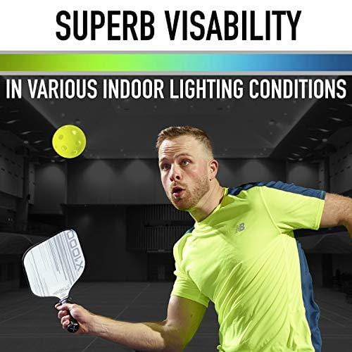 Franklin Sports X-26 Pickleballs - Indoor - 3 Pack - USAPA Approved - Optic