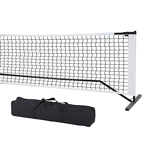 YOLENY Portable 22 FT Pickleball Net Set with Carrying Bag, Steel Frame Weather-Proof, Outdoor Games for Kids and Adults, Pickleball Game Set Regulation Size for Lawn, Playground, Beach, Driveway