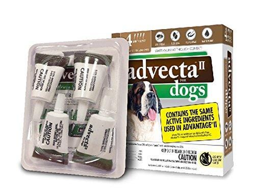 Advecta II Flea Treatment - Flea and Lice Prevention for Dogs, 4 Month Supply