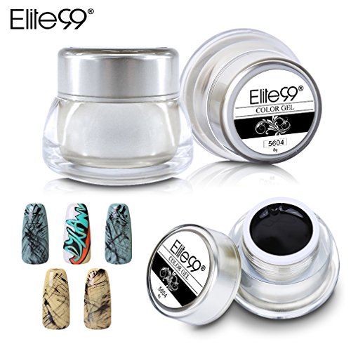 Elite99 Gel Nail Polish 3D Painting Nail Gel Soak Off UV LED 4PCS DIY Manicure Nail Art Decoration 8g