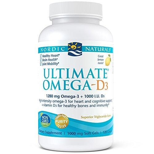 Nordic Naturals - Ultimate Omega-D3, Supports Healthy Bones and Immunity, 120 Soft Gels