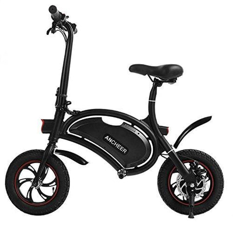 ANCHEER Folding Electric Bicycle/E-Bike/Scooter 350W Ebike with 12 Mile Range, APP Speed Setting