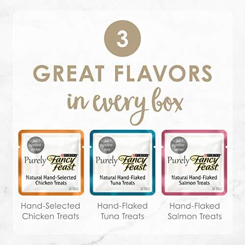 Purina Fancy Feast Purely Natural Cat Treats Variety Pack - (5) 10 ct. Pouches