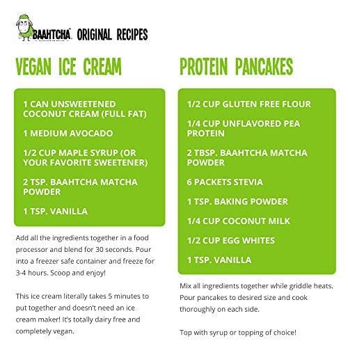 Baahtcha - USDA Organic Matcha Green Tea Powder - Premium Ceremonial Grade - Value Size Lowest Price - Natural Caffeine Energy Drink Mix, Antioxidant, Weight Loss, Fat Burner - 70g