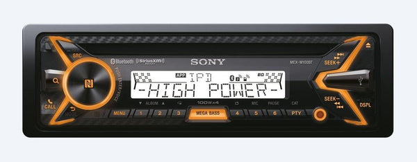 Sony MEX-M100BT High Power Bluetooth Marine Receiver with Two Pairs of XS-MP1621 White 6.5" Speakers