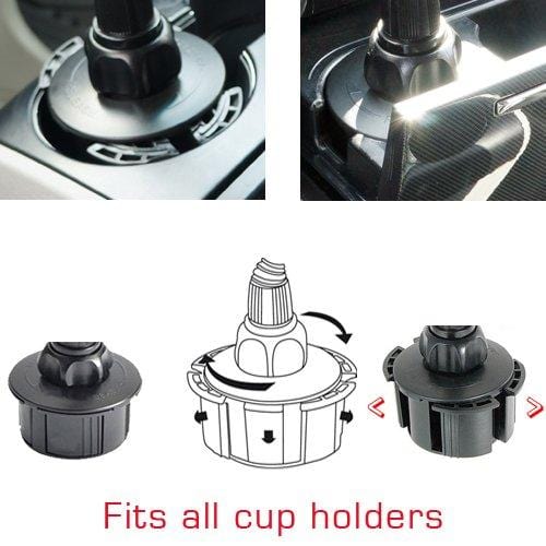 ChargerCity 8" Flexible Bendy Drinks Cup Holder Mount for Edge Products Insight CT CTS 2 CT2 CTS2 Evolution Juice SCT X4 SF4 AUTO Auto Tuner Programmer Programming Gauge Monitor Device