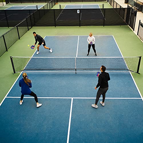 RXUTOTE Portable Pickleball Net Set, 22 FT USAPA Regulation Size for Full Court System Outdoors Driveway Matches, Easy Setup to Experience Competitive Pickle Ball Game Anywhere