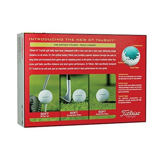 Titleist DT TruSoft Golf Balls, White  (One Dozen)