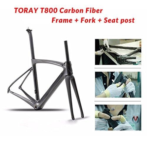 SAVADECK T700 Carbon Fiber 700C Road Bike with Shimano 3000 18 Speed Derailleur System and Double V Brake (Blue,52cm)