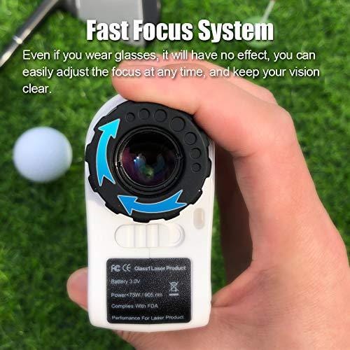 PEAKPULSE 6Pro Slope Golf Rangefinder, Golf Laser Range Finder with Slope Compensation, Flag Acquisition Technology, Pulse Vibration and Fast Focus System, Perfect for Golfers of All Abilities.