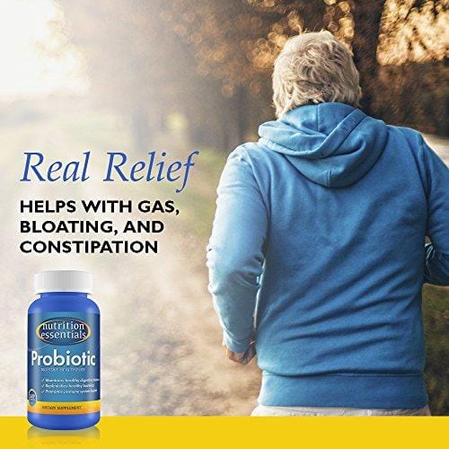 Nutrition Essentials #1 Rated Acidophilus Probiotic Digestive Health Supplement - Most CFU's per Bottle - 100% Moneyback Guarantee (60 Tablets)