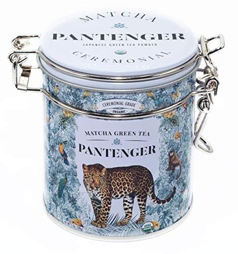 Japanese Matcha Green Tea Powder Ceremonial Grade (1 Oz). USDA Organic. First Harvest. High levels of Antioxidants and Amino Acids. Pantenger by Leopard Matcha