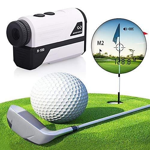 WOSPORTS Golf Rangefinder, 650 Yards Laser Distance Finder with Slope, Flag-Lock with Vibration Distance/Speed/Angle Measurement, Upgraded Battery Cover
