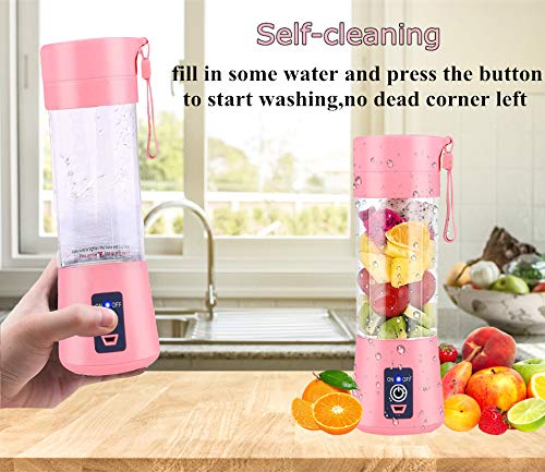 Portable Blender,JAOXISOU Personal Blender for Shakes and Smoothies Mini Juicer Cup USB Rechargeable
