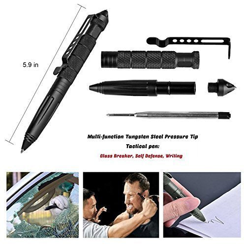 Lanqi Gifts for Men, Emergency Survival kit 14 in 1, Survival Gear, Tactical Survival Tool for Cars, Camping, Hiking, Hunting, Fishing (Survival kit 2)