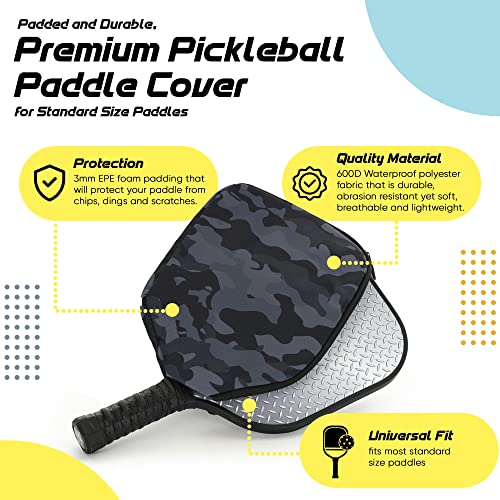 Palms-O-Aces Pickleball Paddle Cover (Milkyway)