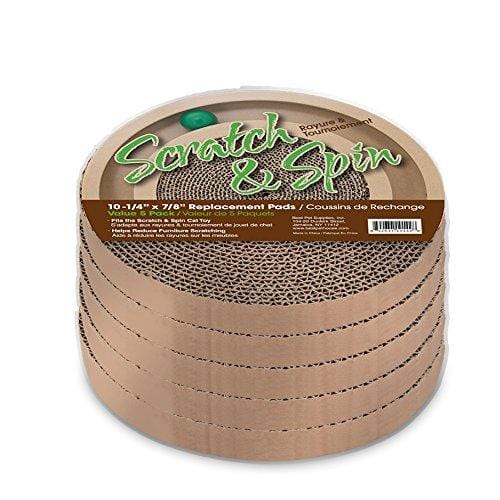 Best Pet Supplies, Inc. Catify Spin and Scratch Replacement Pads (5 Pack)