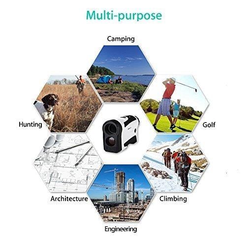 BOBLOV 650Yards Golf Rangefinder with Pinsensor Support Vibration On/Off and USB Charging Flag Lock Distance Speed Measurement Range Finder (LF600G Without Slope) (LF600G Without Slope)