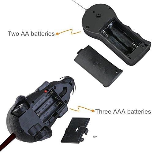 Patgoal Rat Toy for Cat, RC Funny Wireless Electronic Remote Control Mouse Rat Pet Toy for Cats Dogs Pets