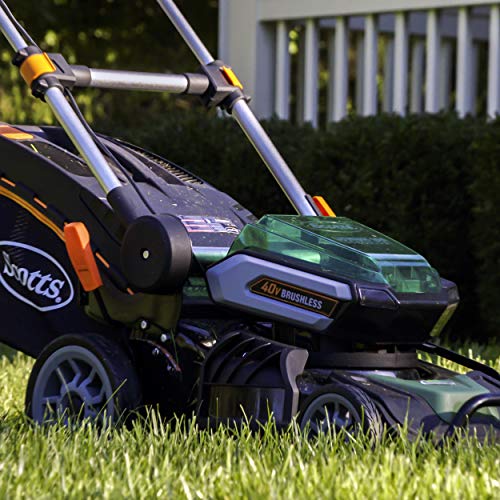 Scotts Outdoor Power Tools 60040S 19-Inch 40-Volt Cordless Lawn Mower, LED Lights, 5Ah Battery and Fast Charger Included