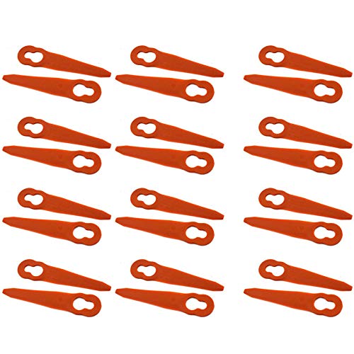 Chuancheng 24Pc Plastic Cutter for Stihl PolyCut 2-2 Garden Lawn Mower Trimmer 4008 007 1000 Grass Cutter Replacement Tool