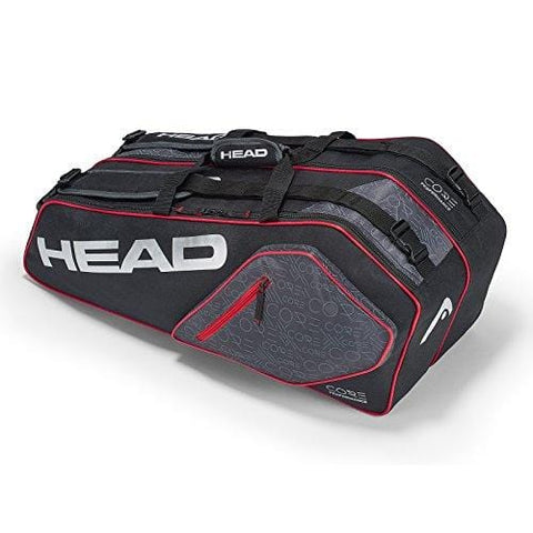 HEAD Core Combi 6 Racquet Bag (Black/Silver)