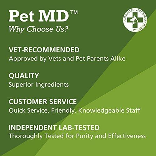 Pet MD - Dog Ear Cleaner Wipes - Otic Cleanser for Dogs to Stop Itching, Yeast and Mites with Aloe and Eucalyptus - 100 Count