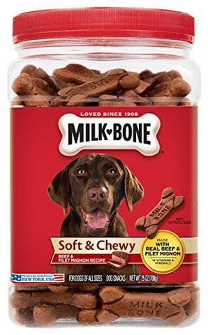 Milk-Bone Soft & Chewy Beef & Filet Mignon Recipe Dog Treats