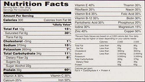 MET-Rx Protein Plus Protein Bar, Peanut Butter Cup, 4 Count Value Pack, High Protein Bar with Vitamins to Support Energy Levels & Muscle Strength, Gluten Free