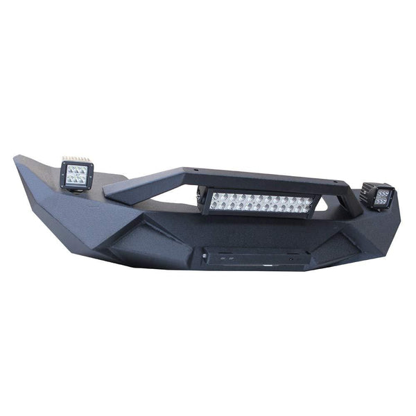 BESKE Jeep Wrangler front bumper Blade Front Bumper w/Winch Plate & 72W Light Bar & 18W Fog Lights Jeep Wrangler JL & JLU